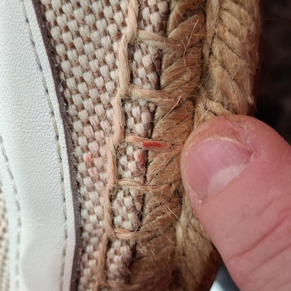 "TORY BURCH" Lonnie flats. Canvas, leather and twine. Sz. 8M, Beautiful shoes. - Picture 14 of 17